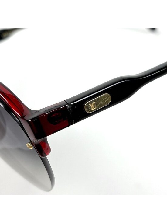 Louis Vuitton Logo Gradient Sunglasses Eyewear Acetate Bordeaux